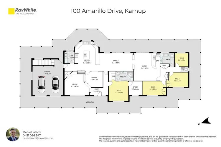 Floorplan of Homely house listing, 100 Amarillo Drive, Karnup WA 6176