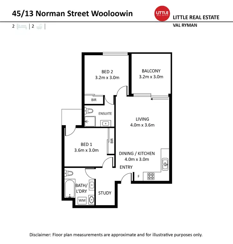 Floorplan of Homely apartment listing, 45/13 Norman Street, Wooloowin QLD 4030
