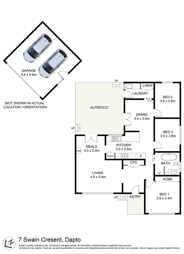 Floorplan of Homely house listing, 7 Swain Crescent, Dapto NSW 2530