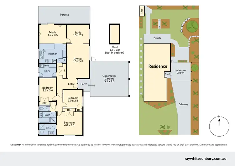 Floorplan of Homely house listing, 4 Menzies Drive, Sunbury VIC 3429