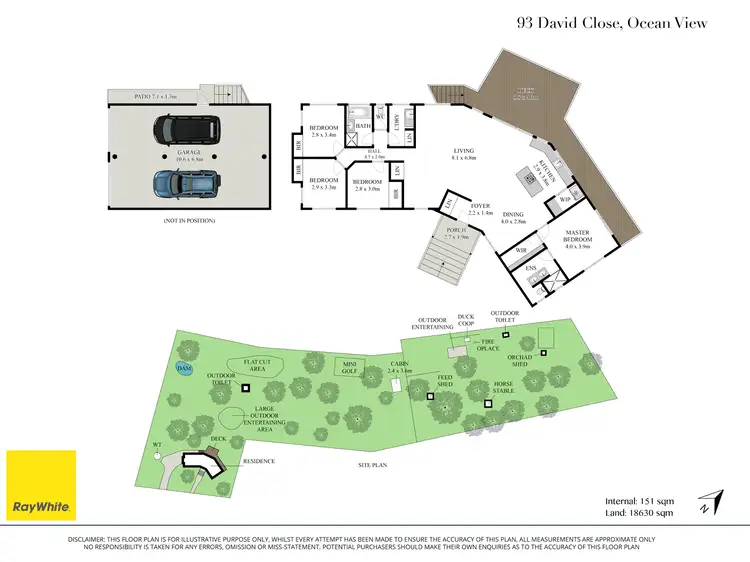 Floorplan of Homely house listing, 93 David Close, Ocean View QLD 4521