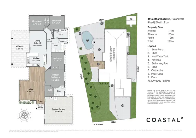Floorplan of Homely house listing, 41 Cootharaba Drive, Helensvale QLD 4212