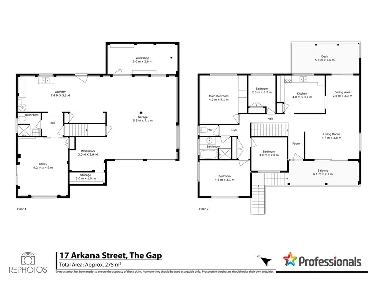 Floorplan of Homely house listing, 17 Arkana Street, The Gap QLD 4061