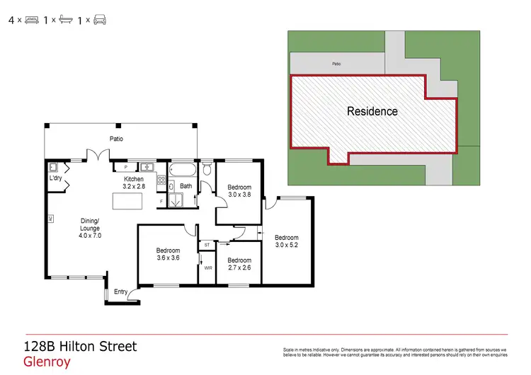 Floorplan of Homely house listing, 128B Hilton Street, Glenroy VIC 3046