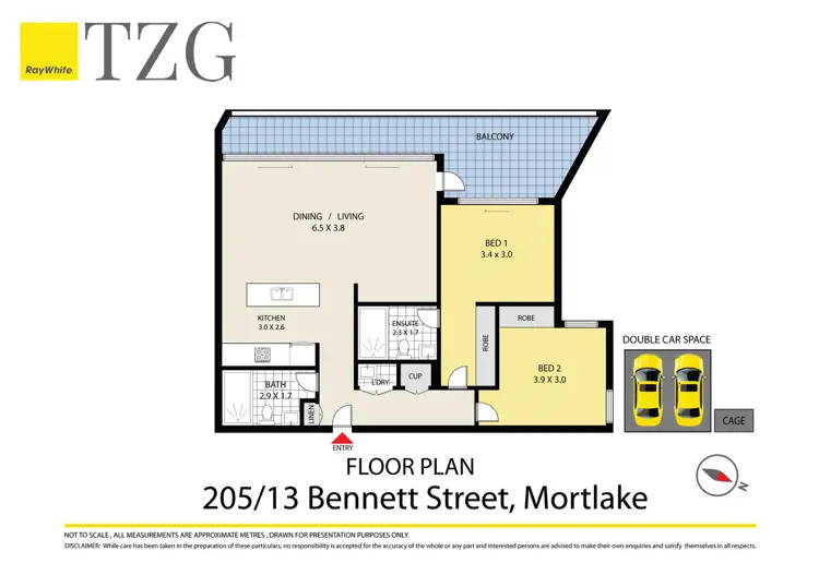 Floorplan of Homely other listing, 205/13 Bennett Street, Mortlake NSW 2137
