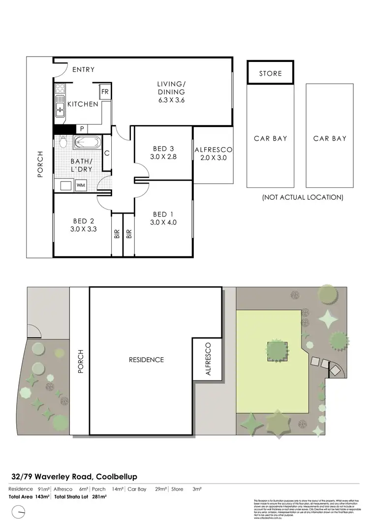 Floorplan of Homely house listing, 32/79 Waverley Road, Coolbellup WA 6163