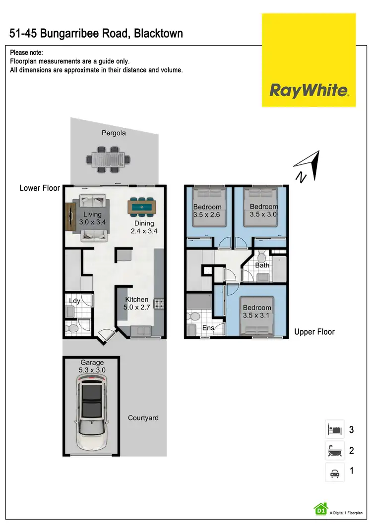 Floorplan of Homely townhouse listing, 51/45 Bungarribee Road, Blacktown NSW 2148