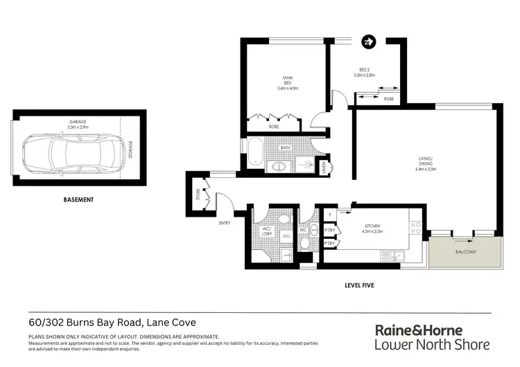Floorplan of Homely apartment listing, 60/302 Burns Bay Road, Lane Cove NSW 2066