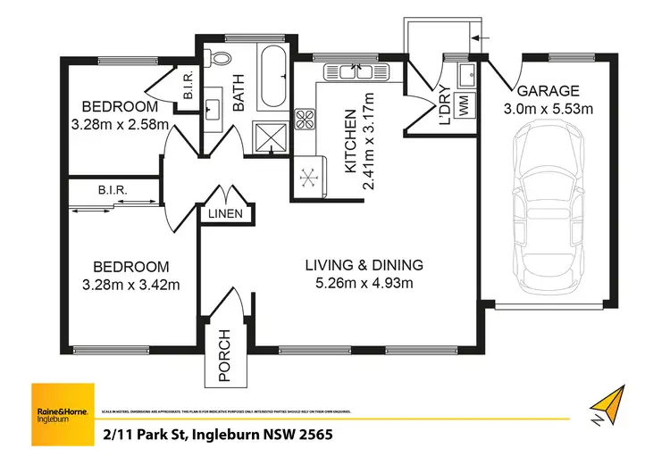 Floorplan of Homely villa listing, 2/11 Park Street, Ingleburn NSW 2565