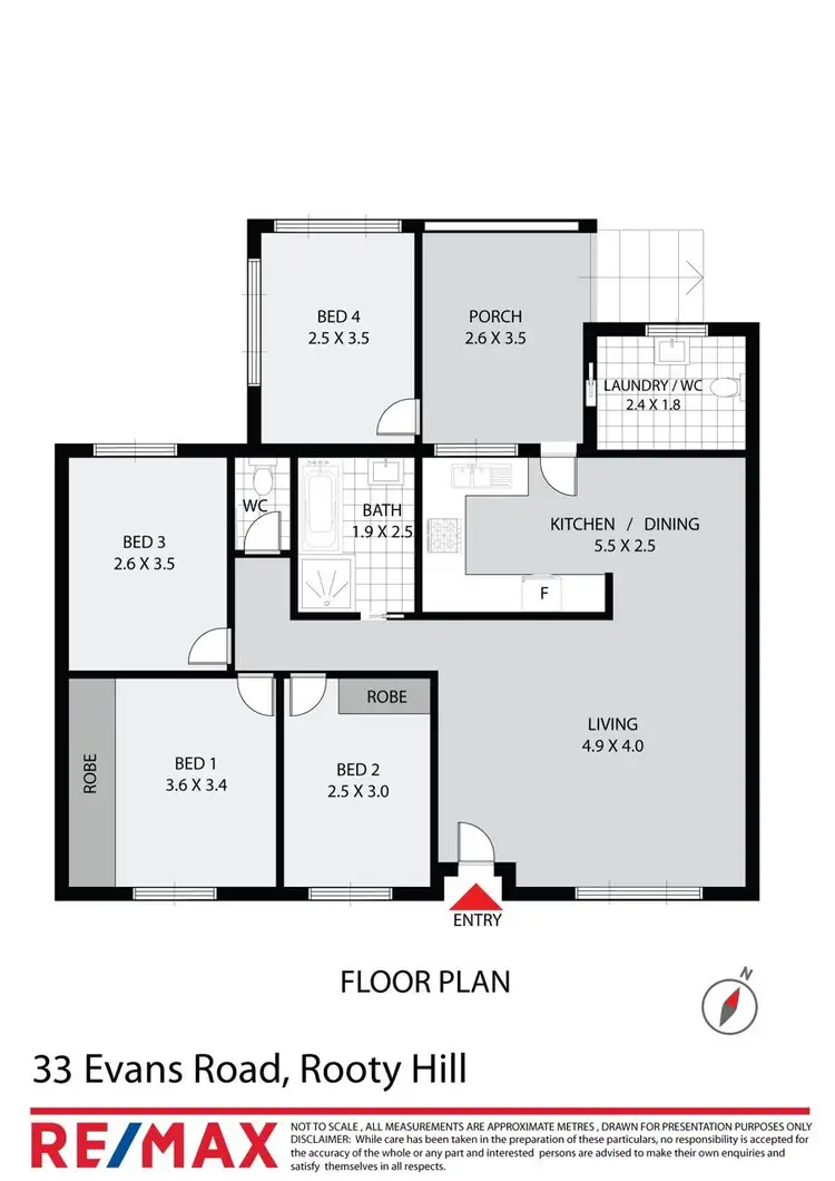 Floorplan of Homely house listing, 33 Evans road, Rooty Hill NSW 2766