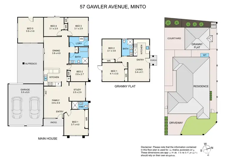 Floorplan of Homely house listing, 57 & 57 A Gawler Avenue, Minto NSW 2566