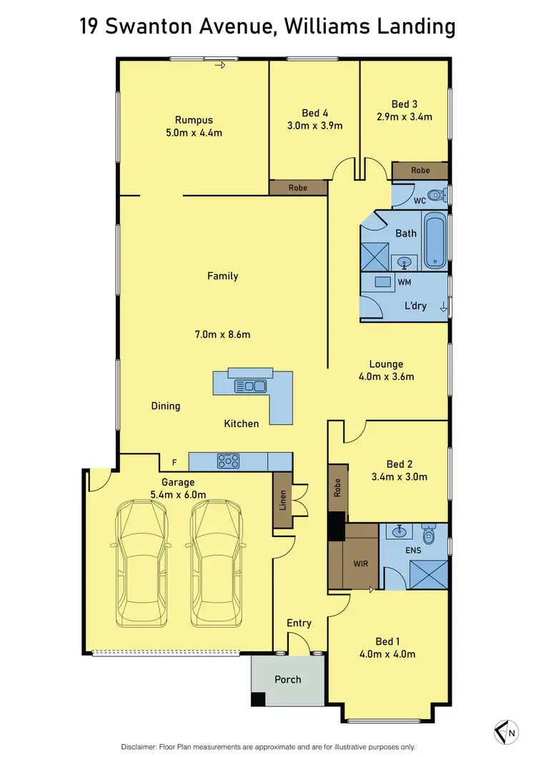 Floorplan of Homely house listing, 19 Swanton Avenue, Williams Landing VIC 3027