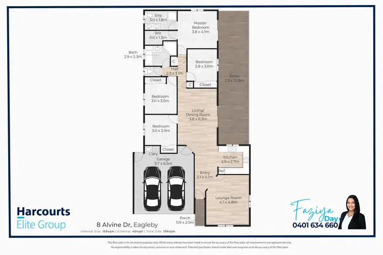 Floorplan of Homely house listing, 8 Alvine Drive, Eagleby QLD 4207