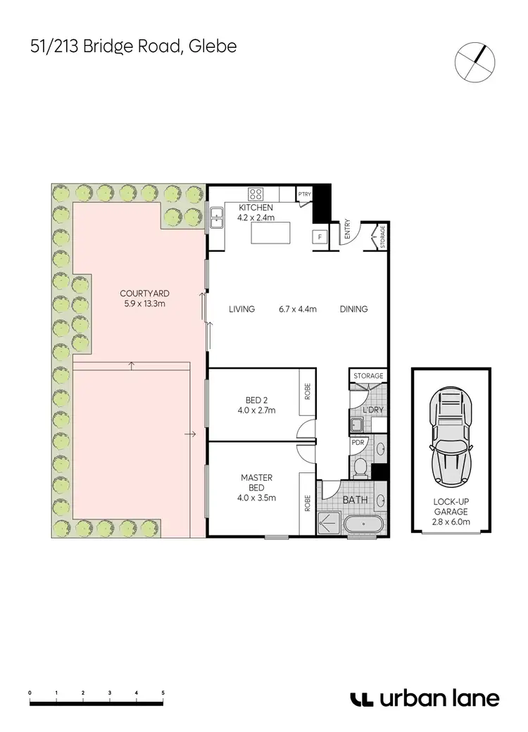 Floorplan of Homely apartment listing, 51/213-221 Bridge Road, Glebe NSW 2037