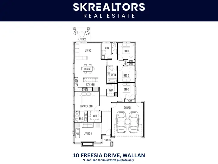 Floorplan of Homely house listing, 10 Freesia Drive, Wallan VIC 3756