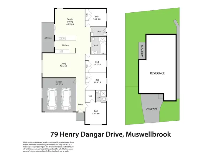 Floorplan of Homely house listing, 79 Henry Dangar Drive, Muswellbrook NSW 2333