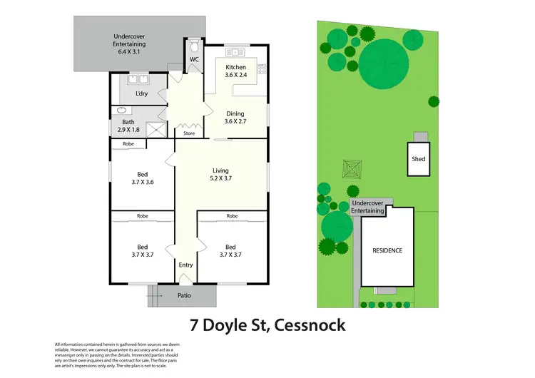 Floorplan of Homely house listing, 7 Doyle Street, Cessnock NSW 2325