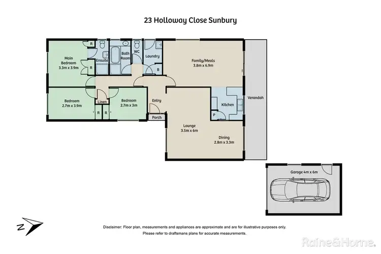 Floorplan of Homely house listing, 23 Holloway Close, Sunbury VIC 3429