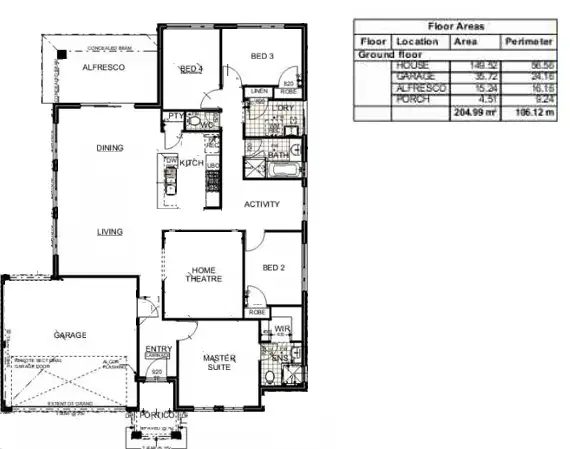 Floorplan of Homely house listing, 4 Buttress Street, Whitby WA 6123