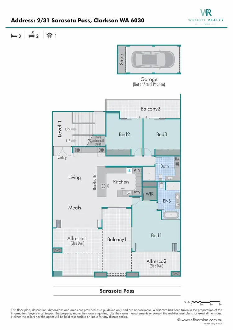 Floorplan of Homely house listing, 2/31 Sarasota Pass, Clarkson WA 6030