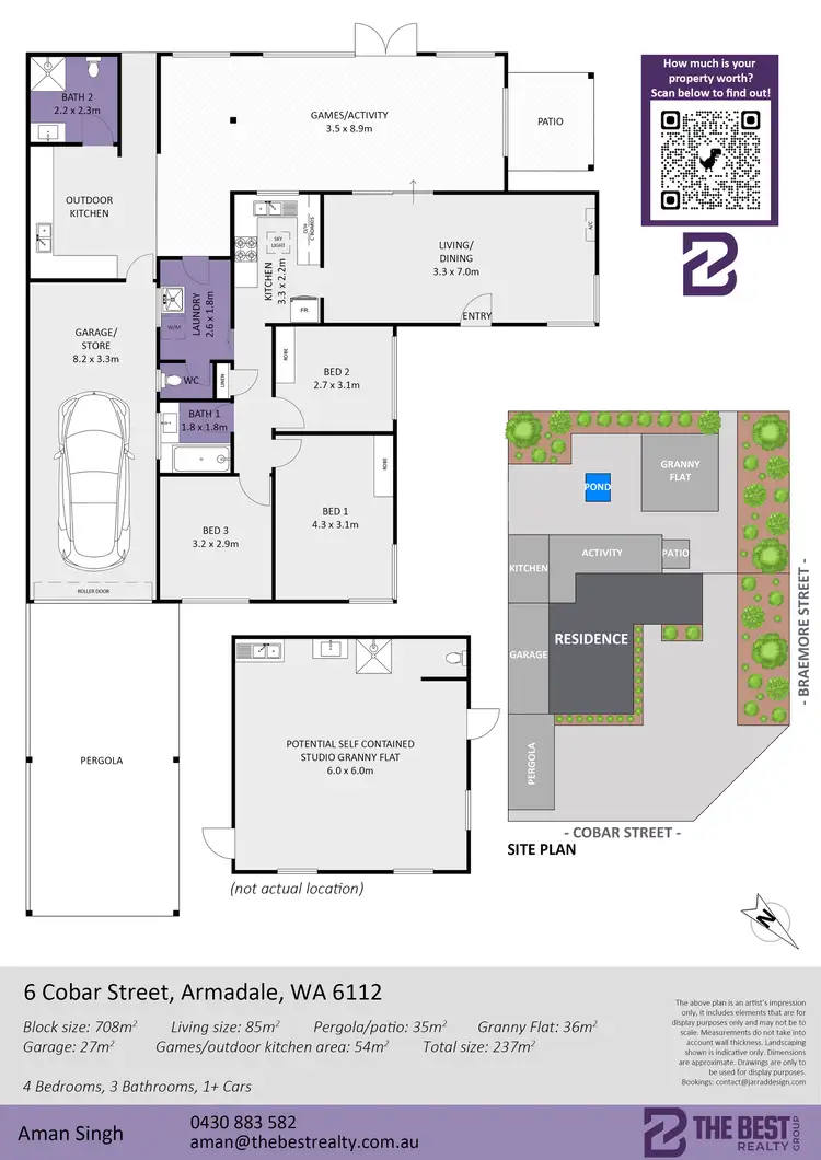 Floorplan of Homely house listing, 6 Cobar Street, Armadale WA 6112