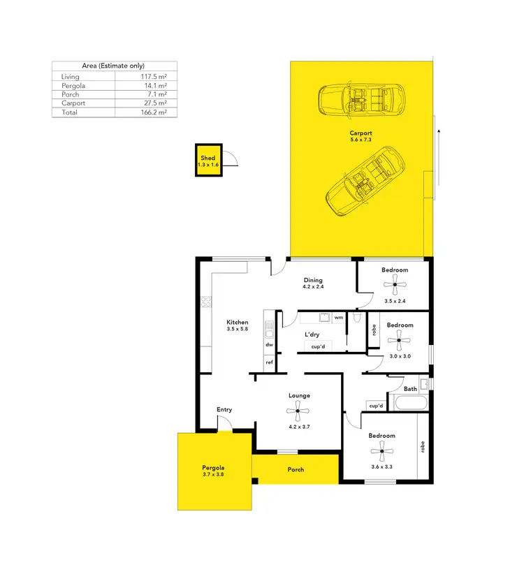 Floorplan of Homely house listing, 32A Lipsett Terrace, Brooklyn Park SA 5032