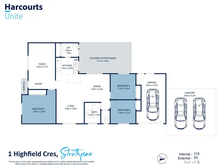 Floorplan of Homely house listing, 1 Highfield Crescent, Strathpine QLD 4500