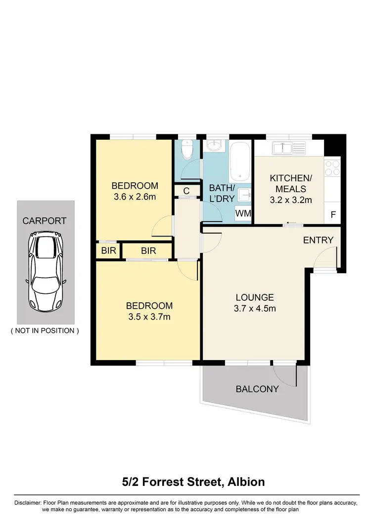 Floorplan of Homely apartment listing, 5/2 Forrest Street, Albion VIC 3020