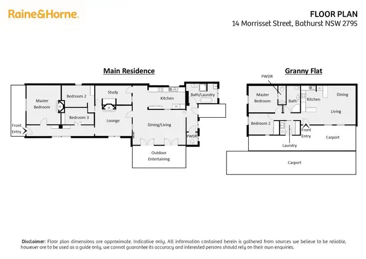 Floorplan of Homely house listing, 14 Morrisset Street, Bathurst NSW 2795