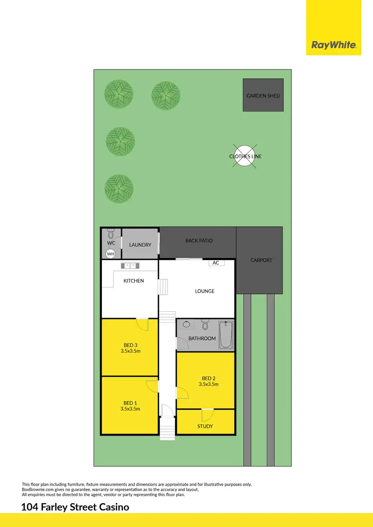 Floorplan of Homely house listing, 104 Farley Street, Casino NSW 2470