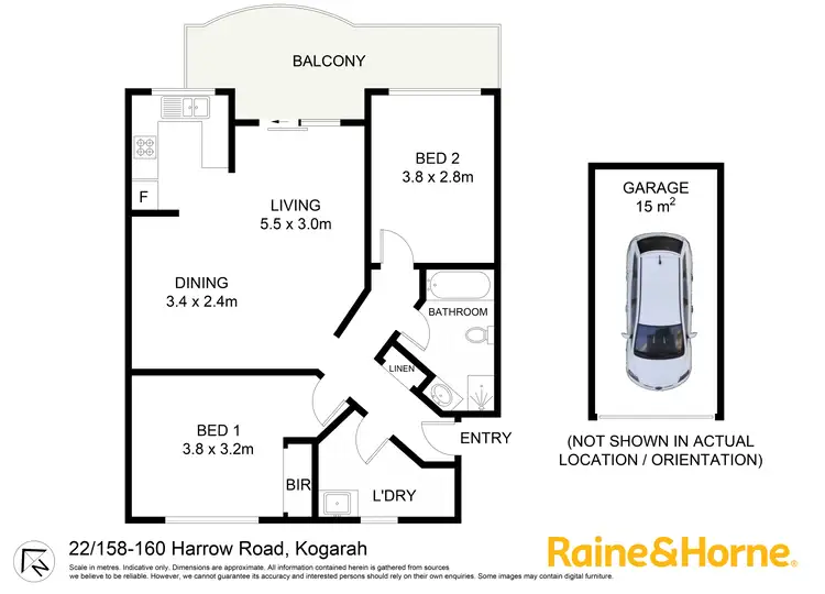Floorplan of Homely unit listing, 22/158-160 Harrow Road, Kogarah NSW 2217