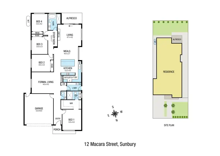 Floorplan of Homely house listing, 12 Macara Street, Sunbury VIC 3429