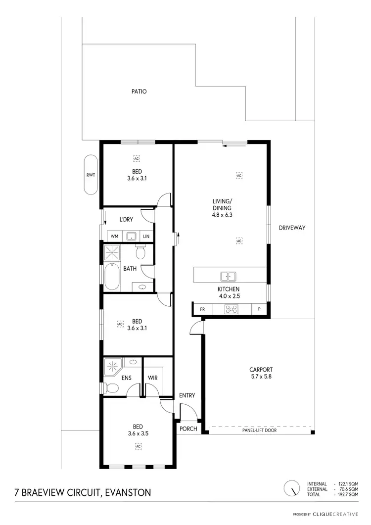 Floorplan of Homely house listing, 7 Braeview Circuit, Evanston SA 5116