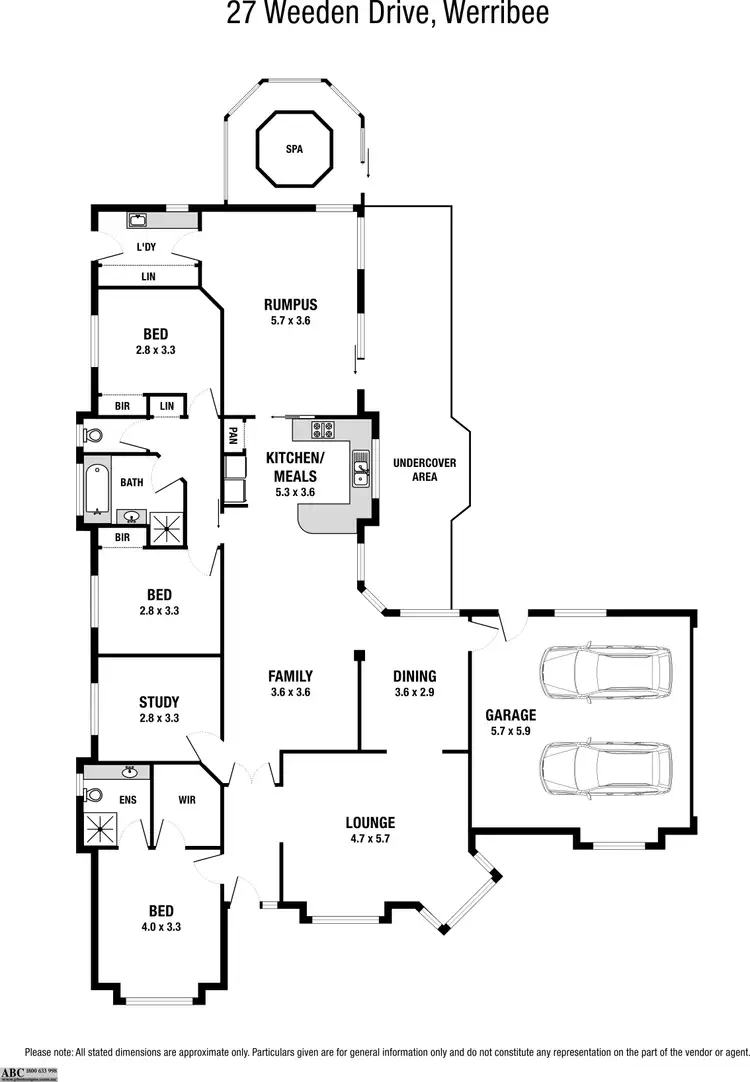 Floorplan of Homely house listing, 27 Weeden Drive, Werribee VIC 3030