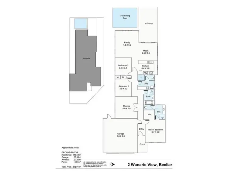Floorplan of Homely house listing, 2 Wanarie View, Beeliar WA 6164