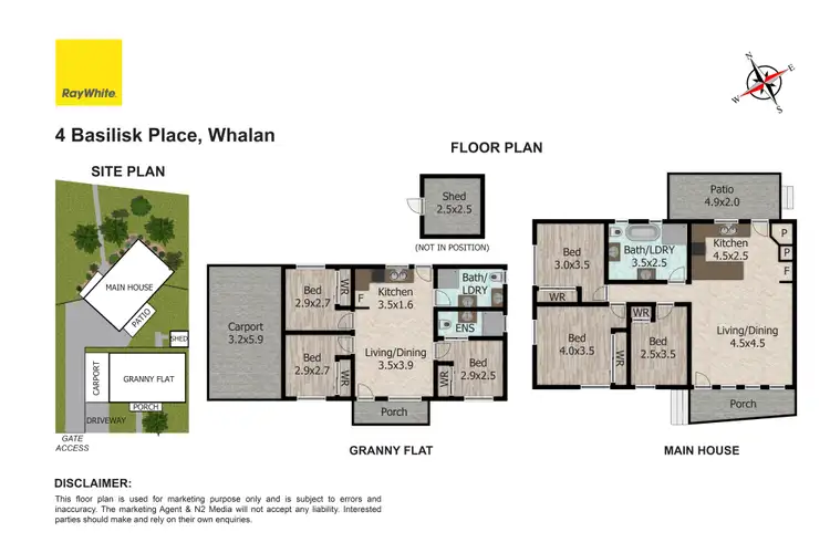 Floorplan of Homely house listing, 4 & 4a Basilisk Place, Whalan NSW 2770