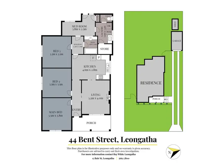 Floorplan of Homely house listing, 44 Bent Street, Leongatha VIC 3953