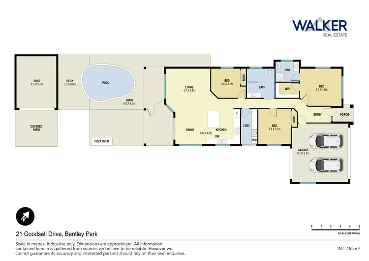 Floorplan of Homely house listing, 21 Goodsell Drive, Bentley Park QLD 4869