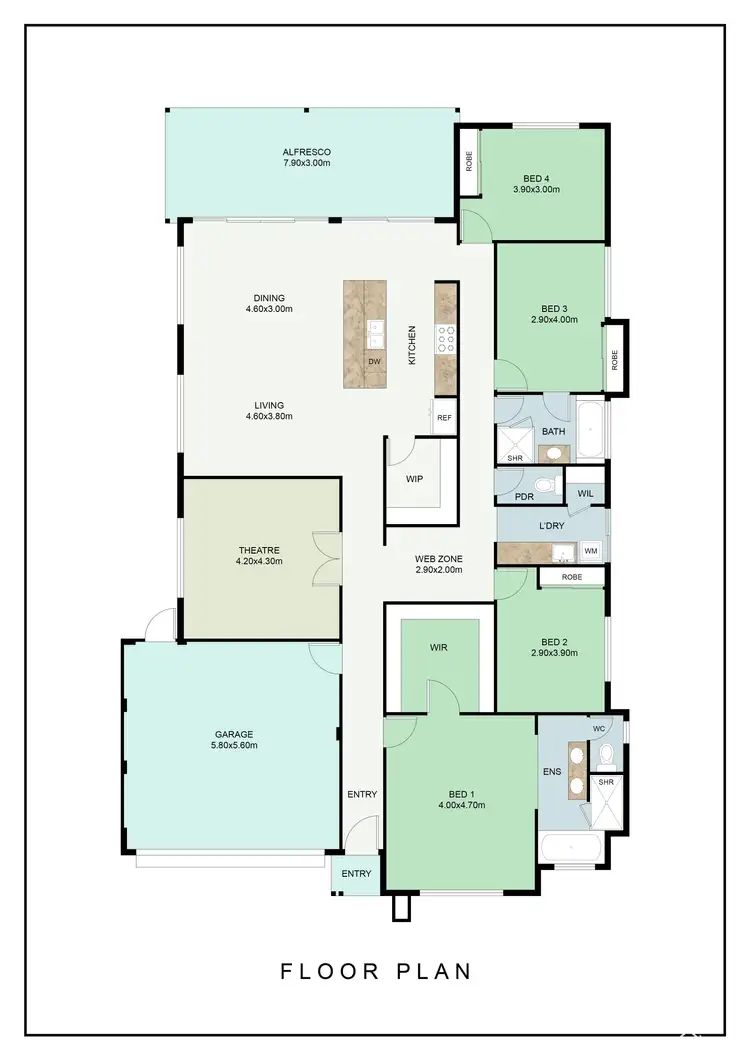 Floorplan of Homely house listing, 24 Manar Way, Byford WA 6122