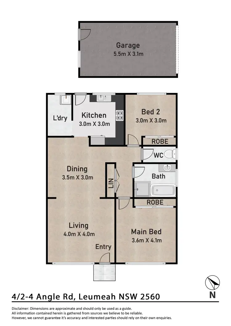 Floorplan of Homely villa listing, 4/2-4 Angle Road, Leumeah NSW 2560