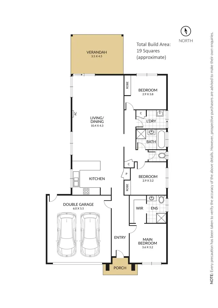 Floorplan of Homely house listing, 36 Saltbush Crescent, Brookfield VIC 3338