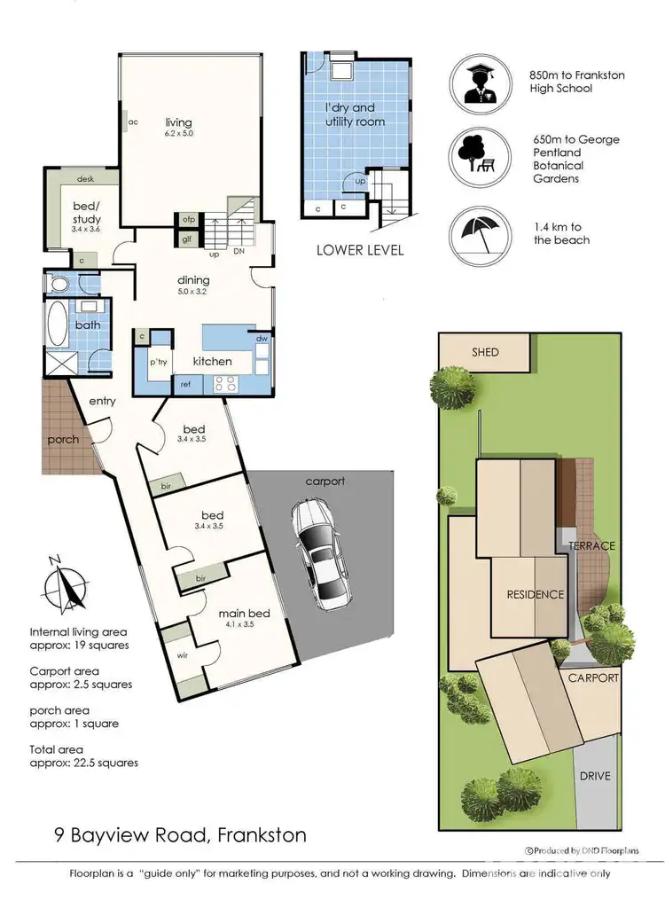 Floorplan of Homely house listing, 9 Bayview Road, Frankston VIC 3199