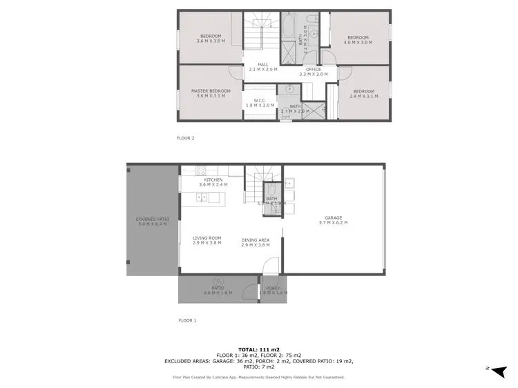 Floorplan of Homely townhouse listing, 25/2 Castamore Way, Richlands QLD 4077