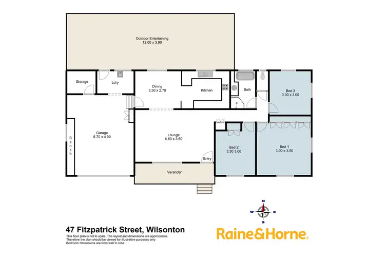 Floorplan of Homely house listing, 47 Fitzpatrick Street, Wilsonton QLD 4350
