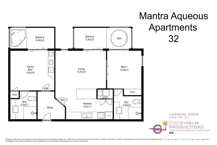 Floorplan of Homely unit listing, 32/10-12 Owen Street (Aqueous), Port Douglas QLD 4877