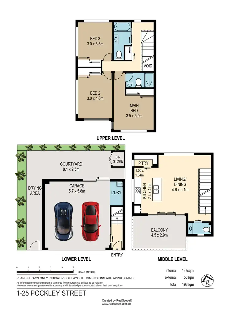 Floorplan of Homely townhouse listing, 1/25 Pockley Street, Morningside QLD 4170