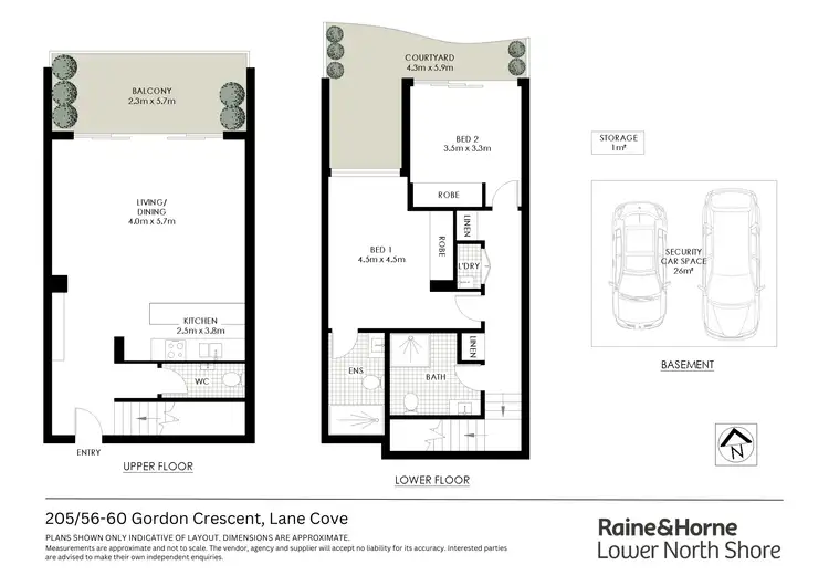 Floorplan of Homely apartment listing, 205/56-60 Gordon Crescent, Lane Cove NSW 2066