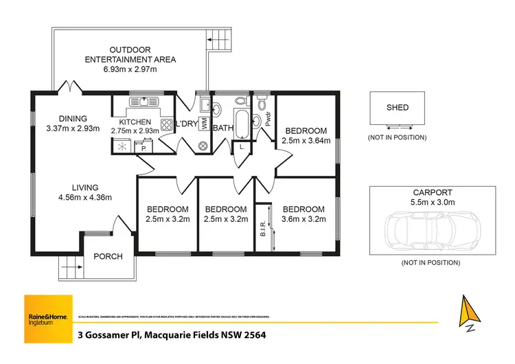 Floorplan of Homely house listing, 3 and 3a Gossamer Place, Macquarie Fields NSW 2564