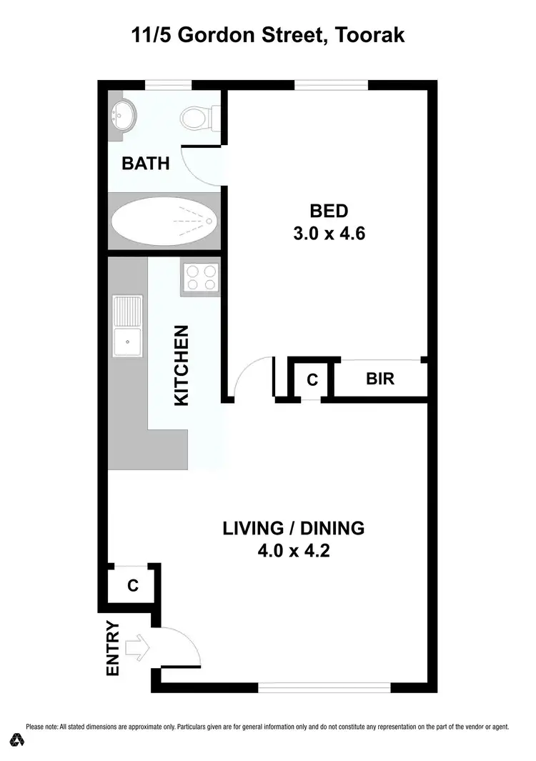 Floorplan of Homely apartment listing, 11/5 Gordon Street, Toorak VIC 3142