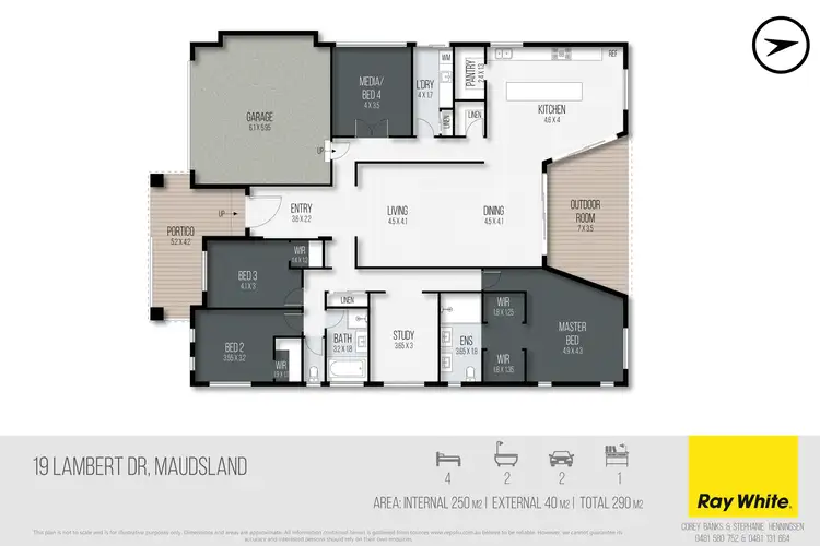 Floorplan of Homely house listing, 19 Lambert Drive, Maudsland QLD 4210